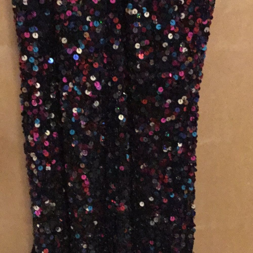 MAC DUGGAL Strapless Sequin CONFETTI Bustier - Picture 7 of 8